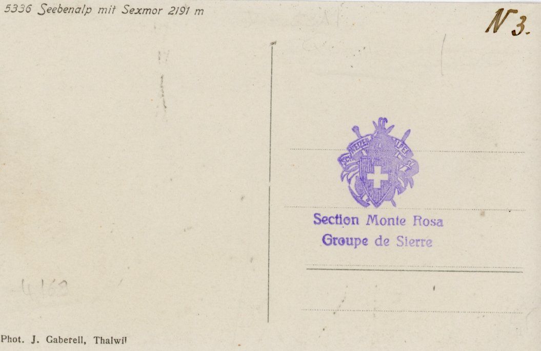 Cartoline postali: Seebenalp  SG   mit Sexmor – Usato da Brig venduto da Valcards54 1