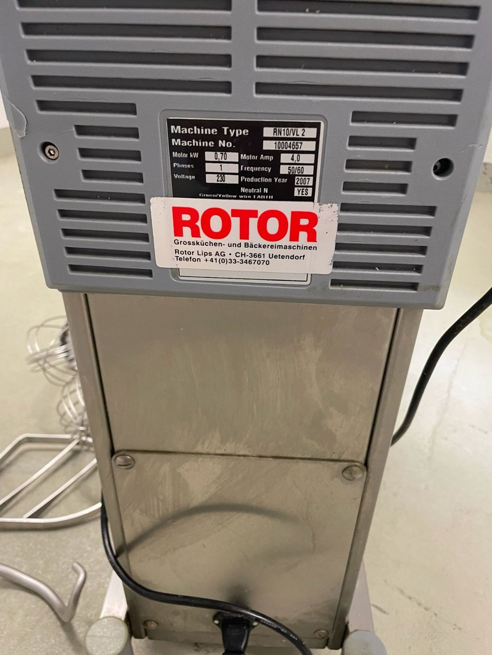 Elettrodomestici da cucina: Rotor Knetmaschine RN10/VL 2 – Usato da Engelberg venduto da ziseli9 2