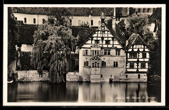 Ansichtskarten: Stein a. Rh., Kloster St. Georgen mit Tr – Gebraucht aus Berlin von bartko-reher