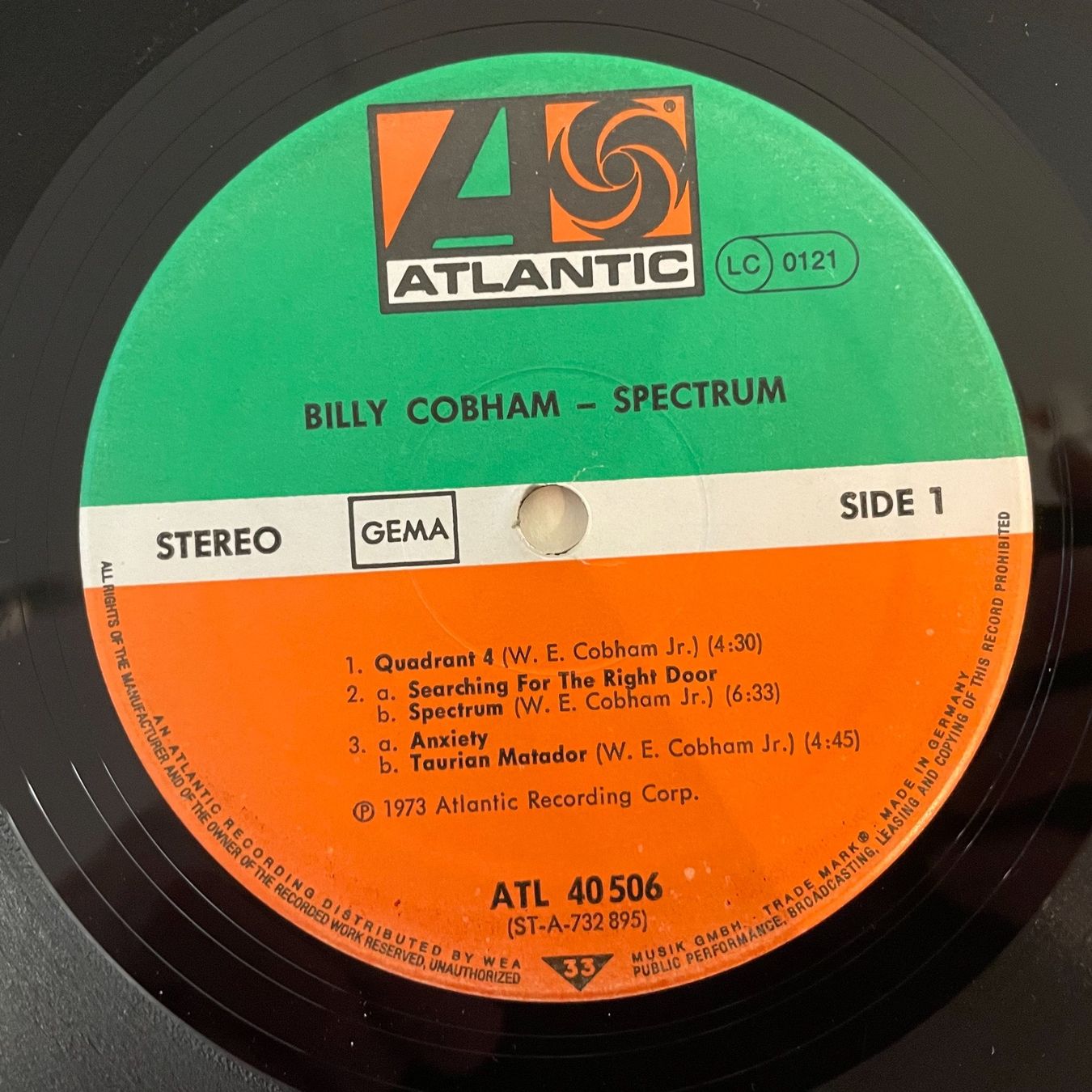 Schallplatten: BILLY COBHAM - SPECTRUM, – Gebraucht aus Zürich von  4