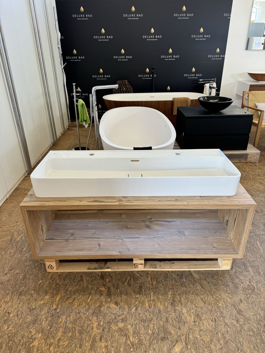 Mobili per bagno: Doppelwaschtisch Aufsatzwaschtisch Altholz Waschtischplatte – Nuovo (secondo la descrizione) da Amriswil venduto da deluxe_bad 1