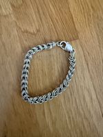 Armband Silberfarben Kettenglied Muster guter Zustand