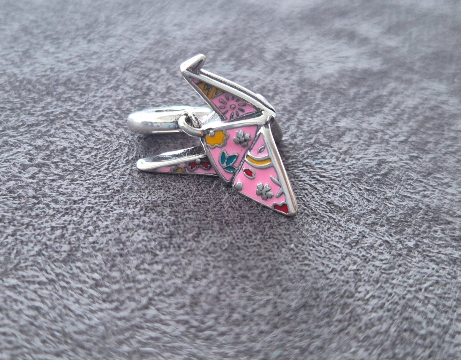 Anhänger: Silber Charm Origami +Garantie – Neu (gemäss Beschreibung) aus Rotkreuz von Carbone_Bijou-Shop 3