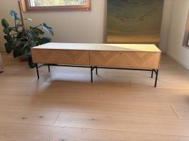Lowboard Holz mit 2 Schubladen gute Zustand 140cm