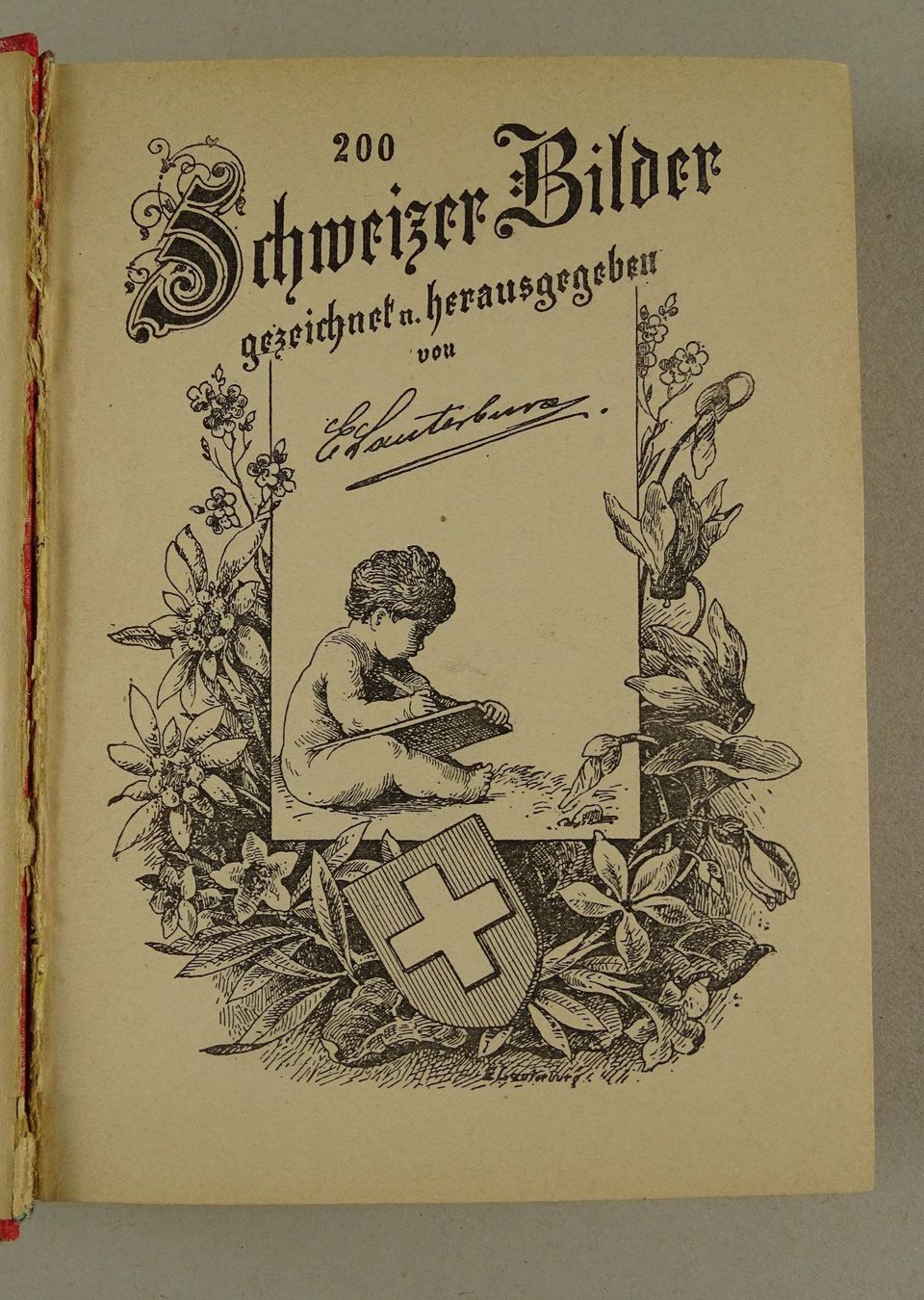 Libri: 200 SCHWEIZER BILDER VUES SUISSE, UM 1900 – Usato da Grüningen venduto da Kartensammler 1