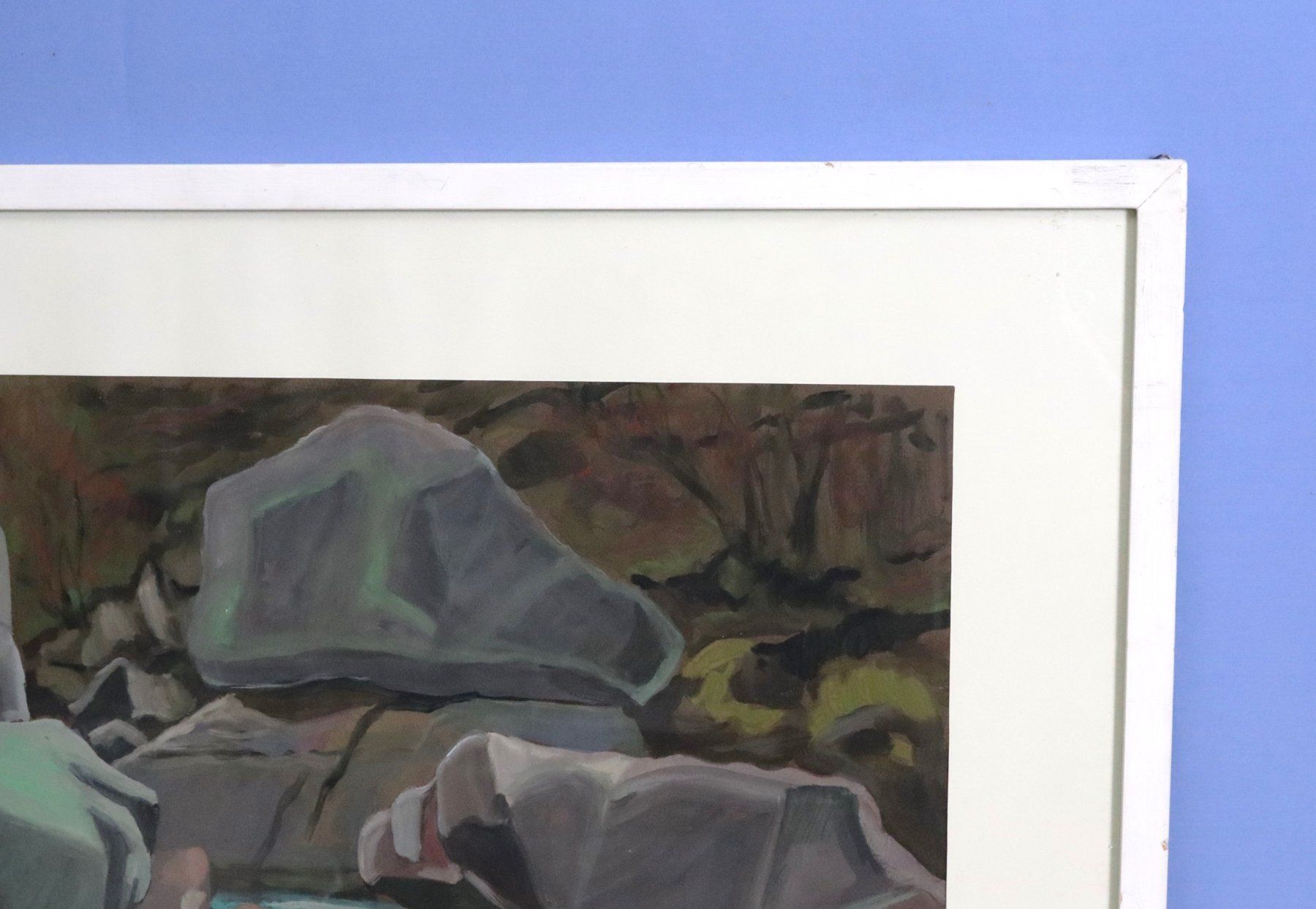 Dipinti: Walter Sommerauer 1909-1999, Tempera "Maggia bei Bignasco" – Usato da Zug venduto da Kunst-Fundgrube 7