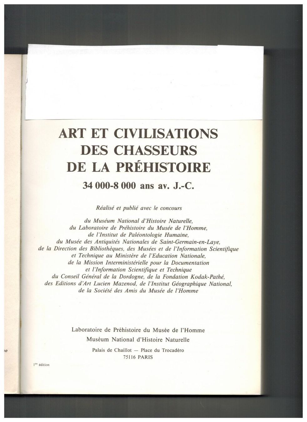 Bücher: Archäologie: Les chasseurs de la Préhistoire – Neu (gemäss Beschreibung) aus Biel-Benken BL von rud_yc8p 1
