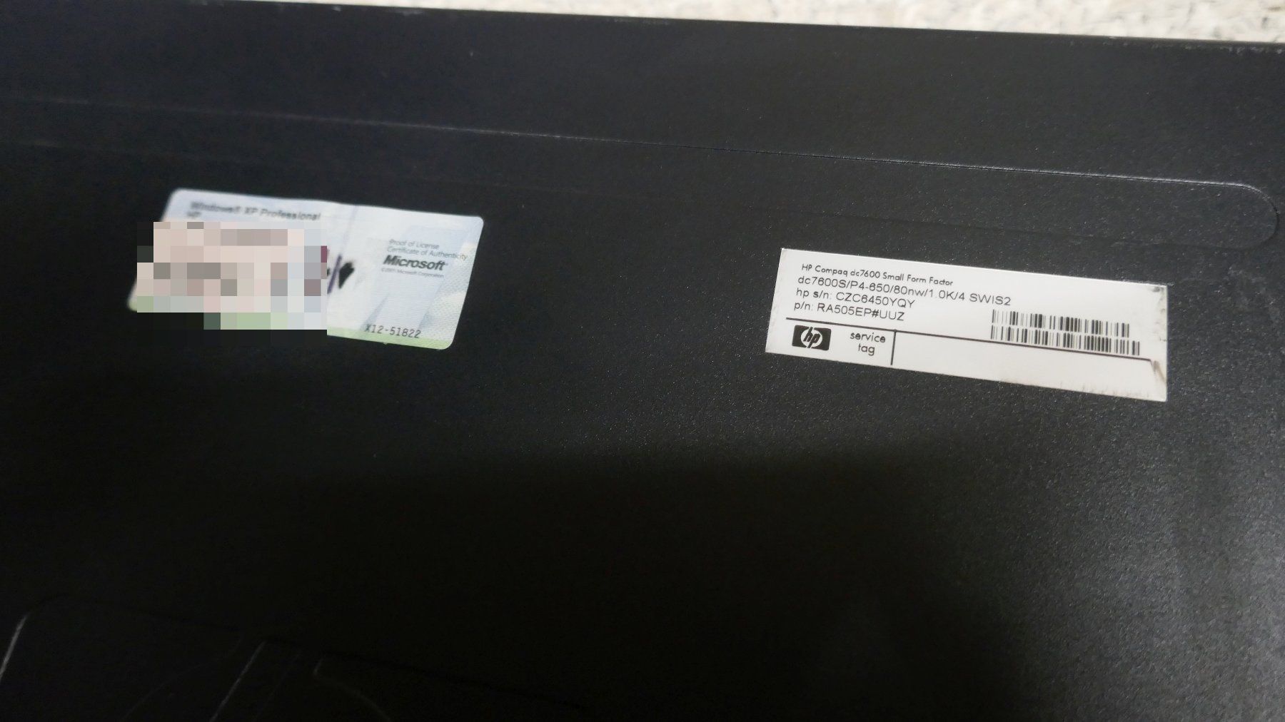 Hewlett Packard PC: HP Compaq DC7600 Small Form Factor PC – Usato da Wenslingen venduto da FairlightCMI 5