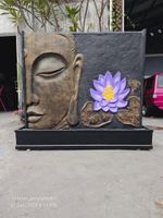 Brunnen Garten Springbrunnen Wasserwand Buddha Gartenbrunnen