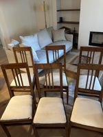 6 antike Holzstühle