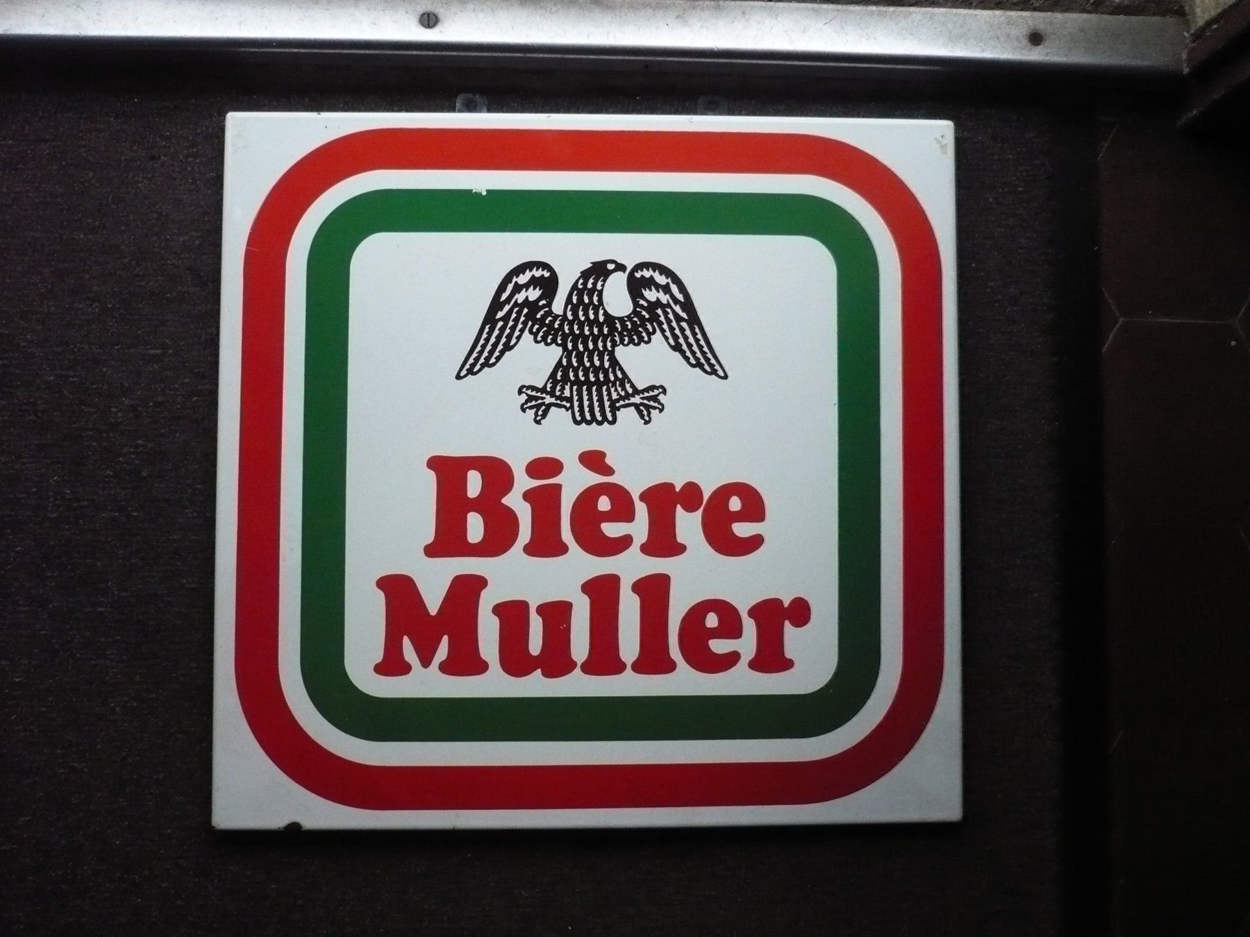 Insegne: Emailschild Bière Muller – Usato da Biberist venduto da Urmel 1