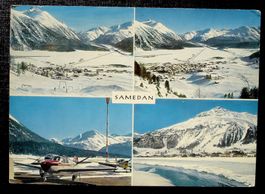 SAMEDAN Skilift - Flugzeug