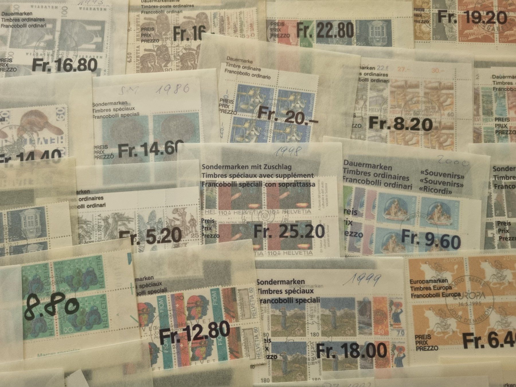 Tutti i francobolli: Posten Aboware CH Viererblocks, Ersttag – Usato da Gümligen venduto da Geniusbuy 5