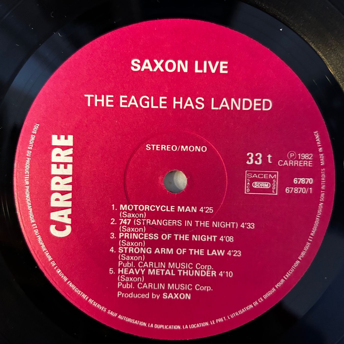 Dischi in vinile: Saxon - The Eagle Has Landed "Live", Vinyl Schallplatte – Usato da Aesch BL venduto da BlueMusicRecords 2