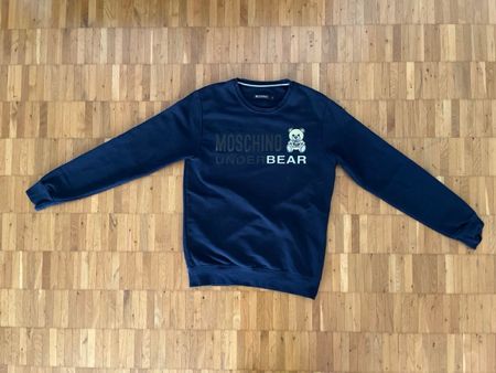 Pull Moschino Underbear bleu marine – S – Shipping included