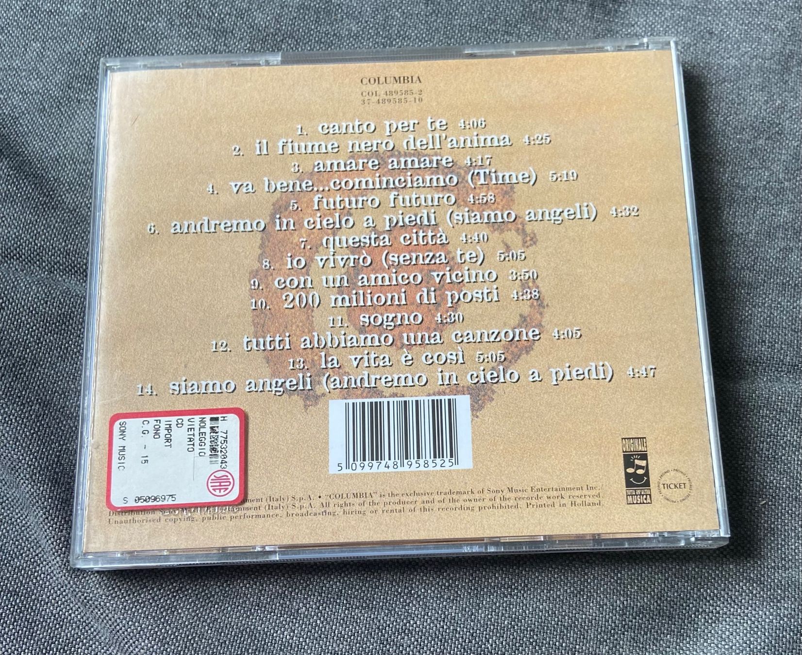 CDs: Andrea Mingardi CD Canto per te – Gebraucht aus Luzern von Lycka24 1