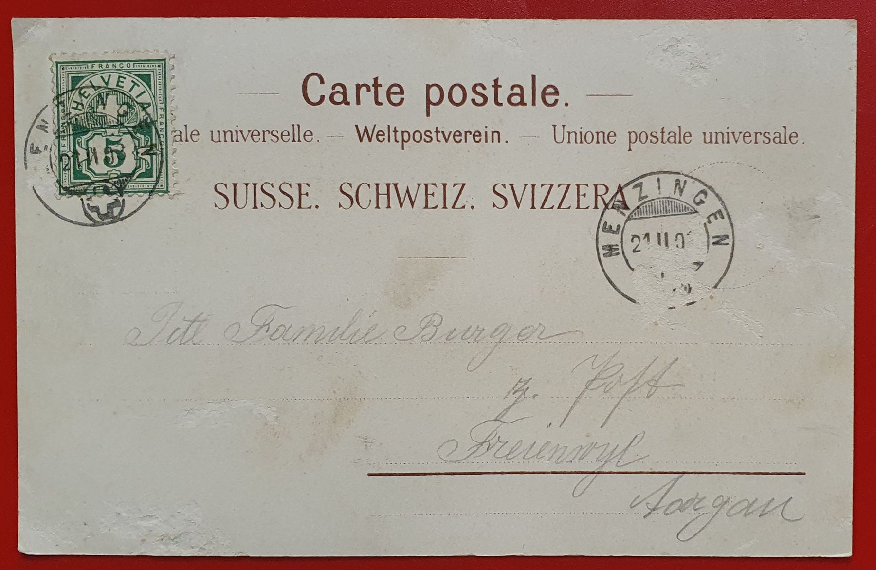Cartoline postali: Institut Menzingen – Usato da Kreuzlingen venduto da Rschweiz1 1