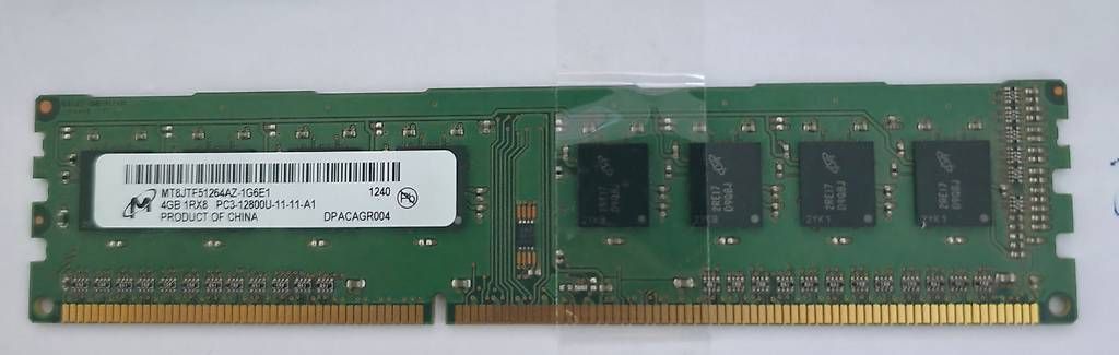 Memory / RAM: 4GB DDR3 RAM  Micron (38) – Gebraucht aus Basel von Junior_Store
