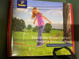 Slackline-Balancierseil Tchibo, Gleichgewicht üben