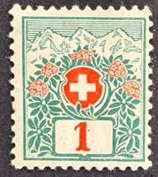 CH Wappen-u. Alpenrosen 1910 /100 Jahre Jungfraubahn, frisch