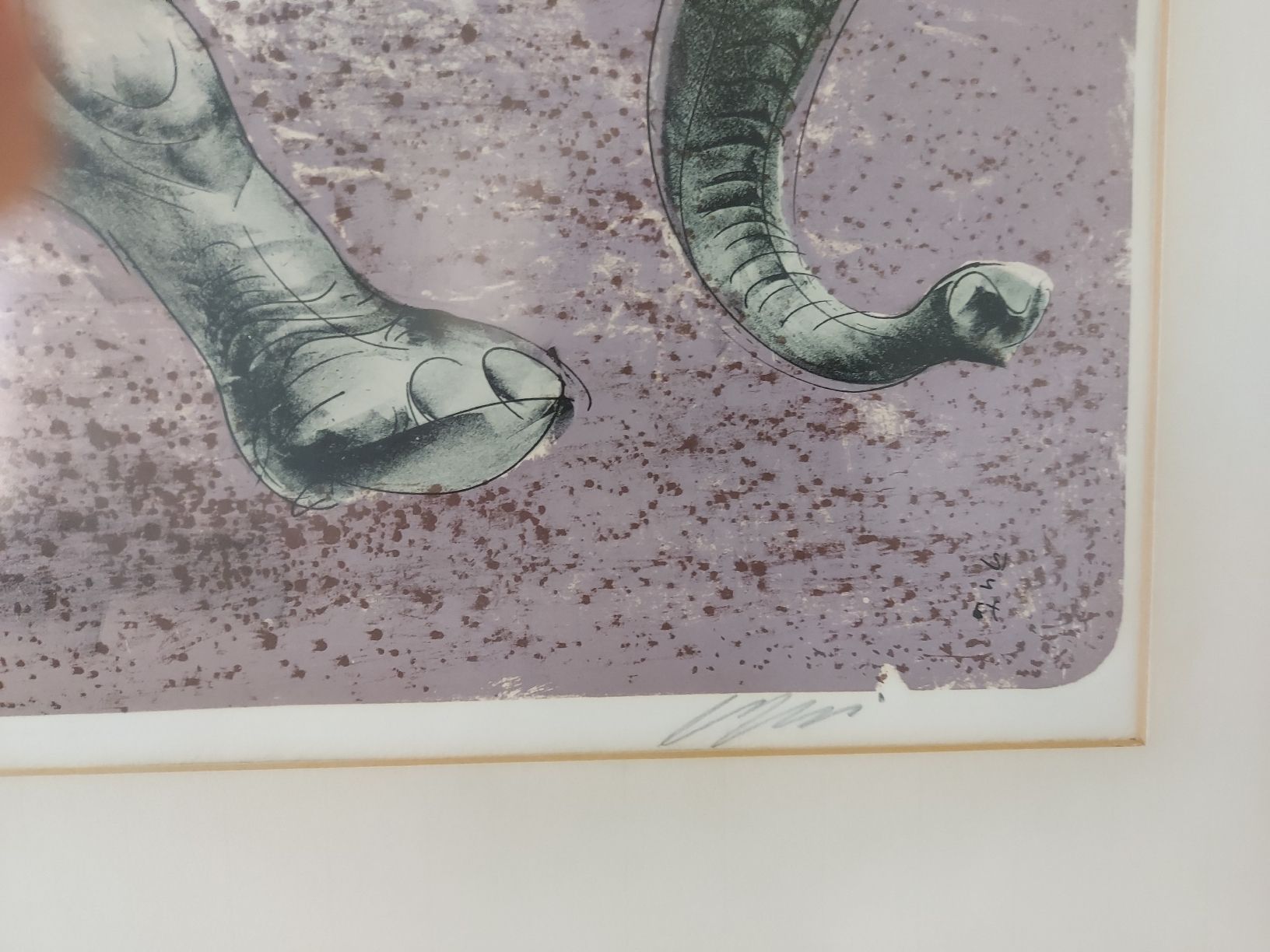 Arts picturaux & lithographies: Lithographie HANS ERNI Elefant – D'occasion à Farnern par rehafach 2