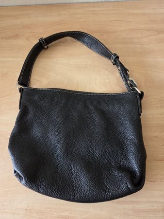 Ledertasche schwarz weiches Leder Neuwertig 