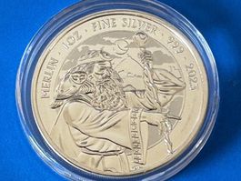 1 Unze - UK Myths and Legends "Merlin" 2023 Silber oz 999 $$