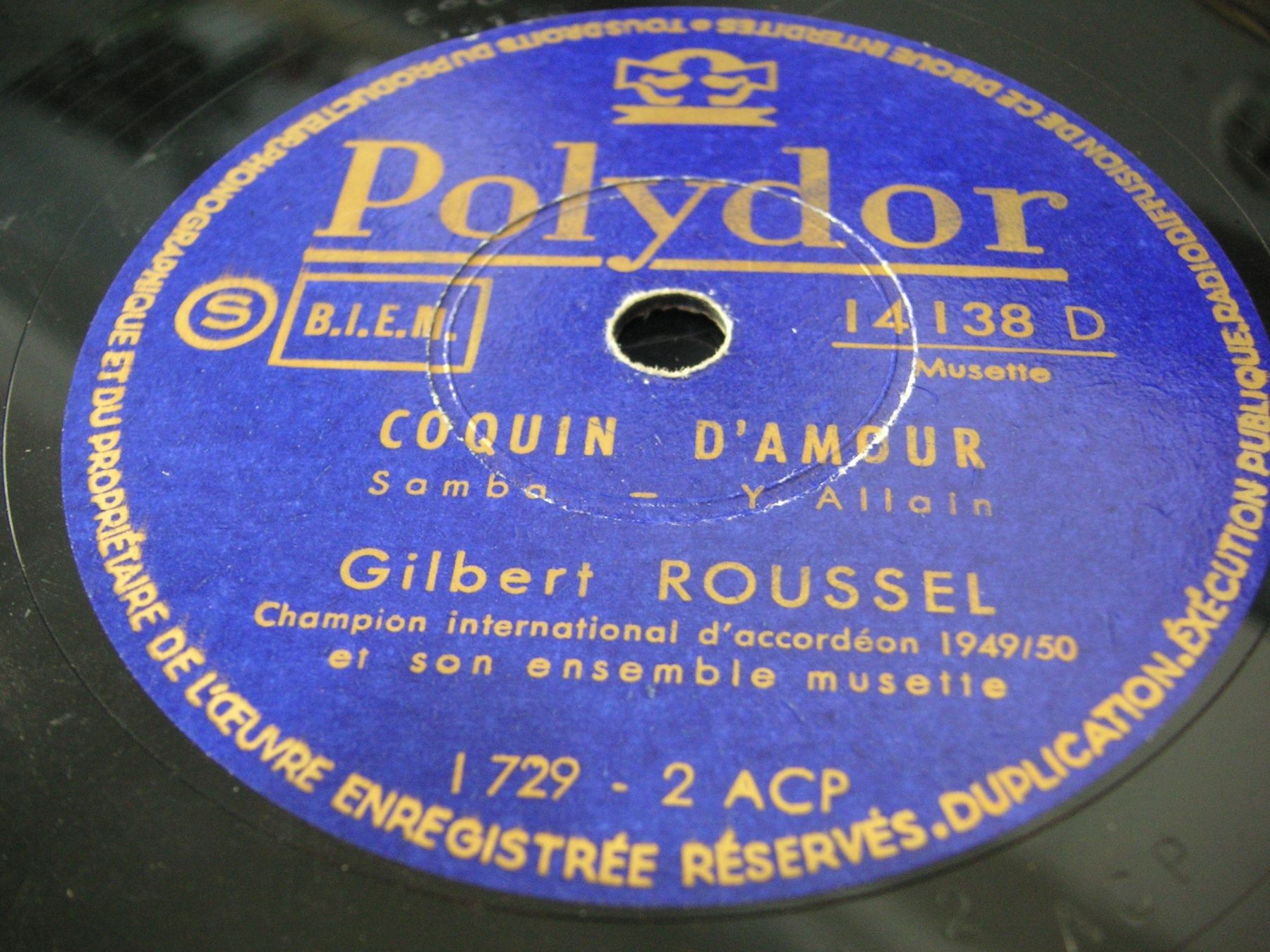 Schallplatten: DISQUES 78 TOURS – Gebraucht aus Lausanne von Leag 3