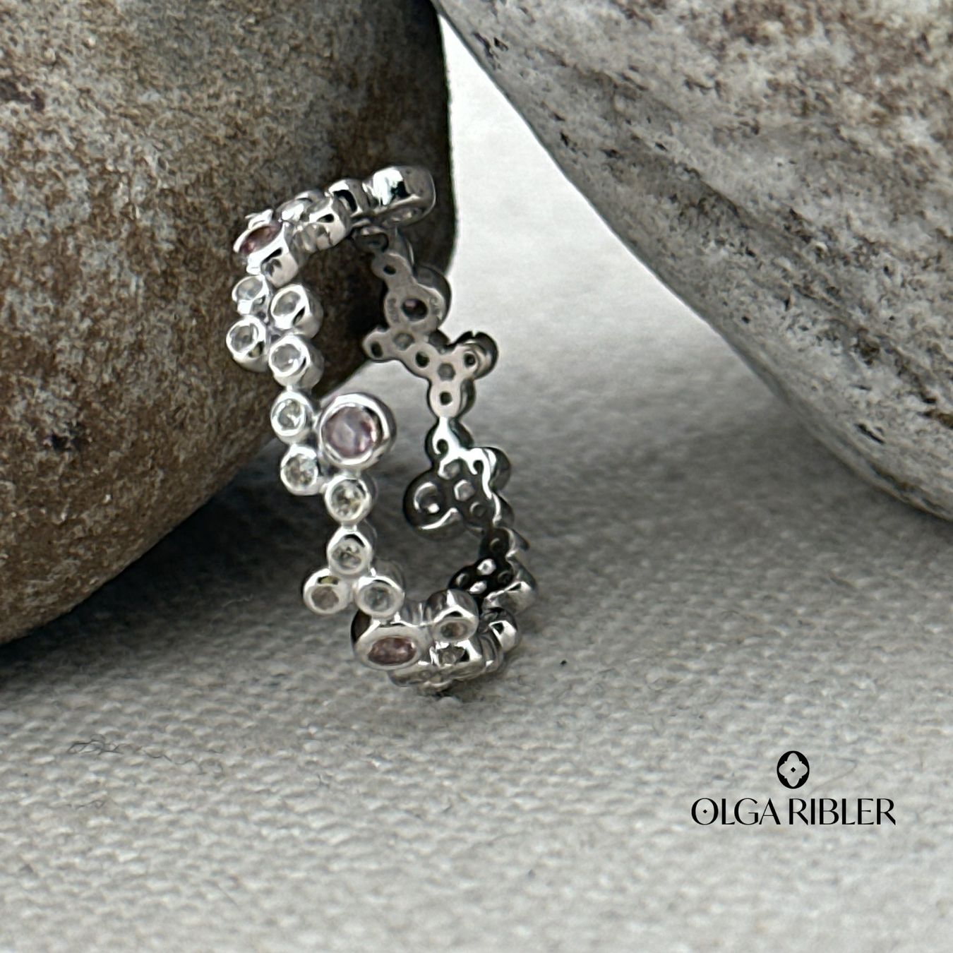 Olga Ribler Anelli: Memory Silber Ring 925 mit Topas und Turmalin Grösse 52 – Nuovo (secondo la descrizione) da Luzern venduto da Schmuckoutlet 2