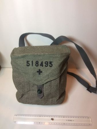 Schweizer Armee Gasmaskentasche  Tasche Stofftasche WW2