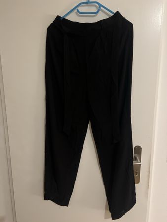 Damen Hose schwarz Grösse L 100% Viskose