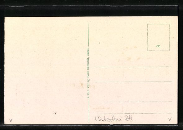 Ansichtskarten: Winterthur, Bahnhofplatz mit Hauptpost – Gebraucht aus Berlin von bartko-reher 1