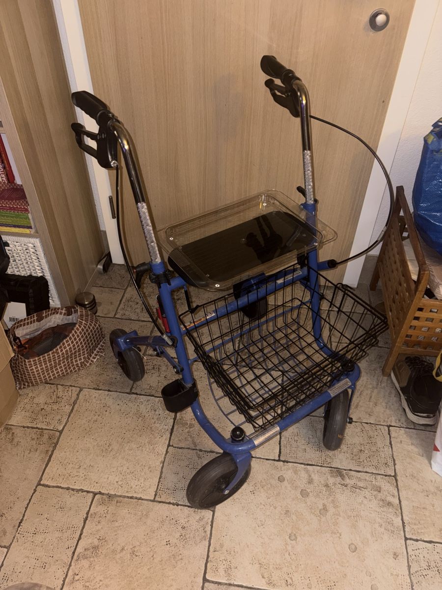 Ausili per la deambulazione: Déambulateur bleu en acier – Usato da Moudon venduto da Mr_Bome