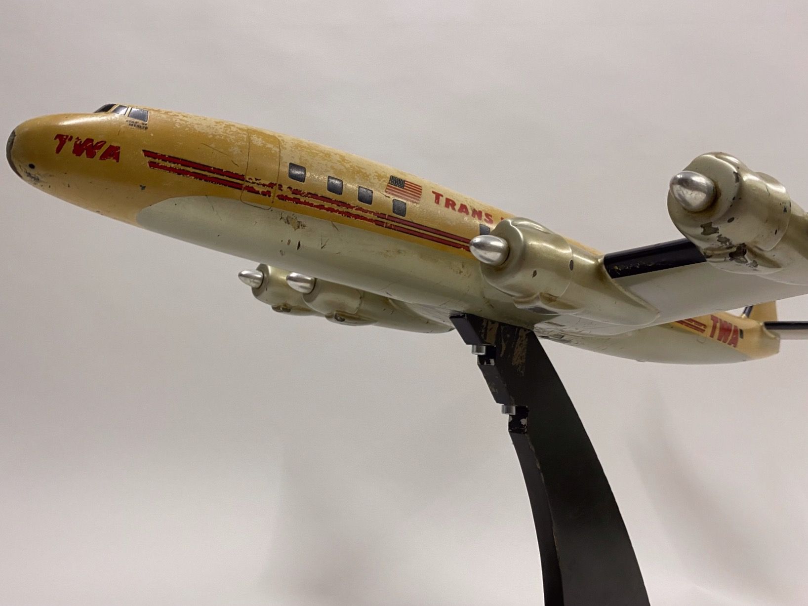 TWA Lockheed Constellation Connie RAR Vintage Reisebüromodel (Gebraucht ...