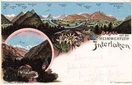 Litho Gruss von der Interlaken