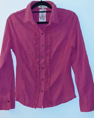 NH Nadine Hemd Bluse Rüschen Gr. M Top Zustand