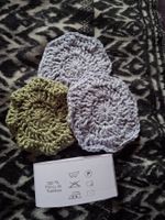 Disque démaquillant doublé crochet (3) 100% fibres de bambou