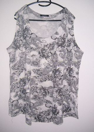 Stricktop, Gr. 50/52, Weiss/Schwarz *Niederberger Design CH*