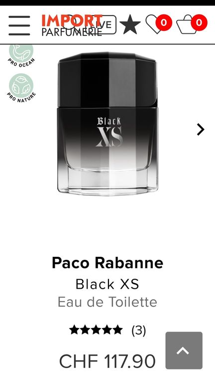 Black XS for him | Kaufen auf Ricardo