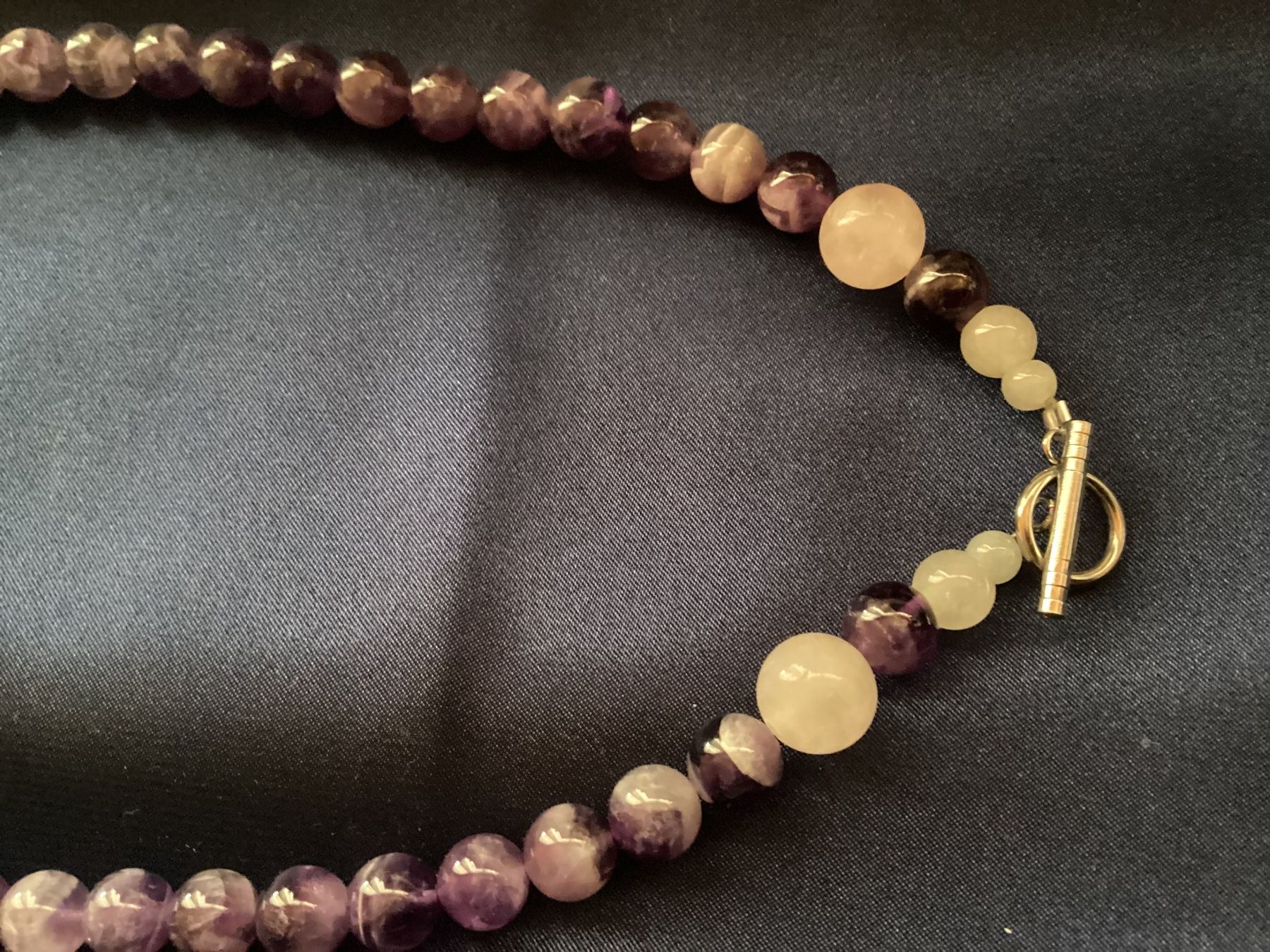 Catenine: Amethyst + Rosenquarz - Heilstein Edelstein Kette – Nuovo e nell'imballaggio originale da Laax venduto da kri_95f5 3