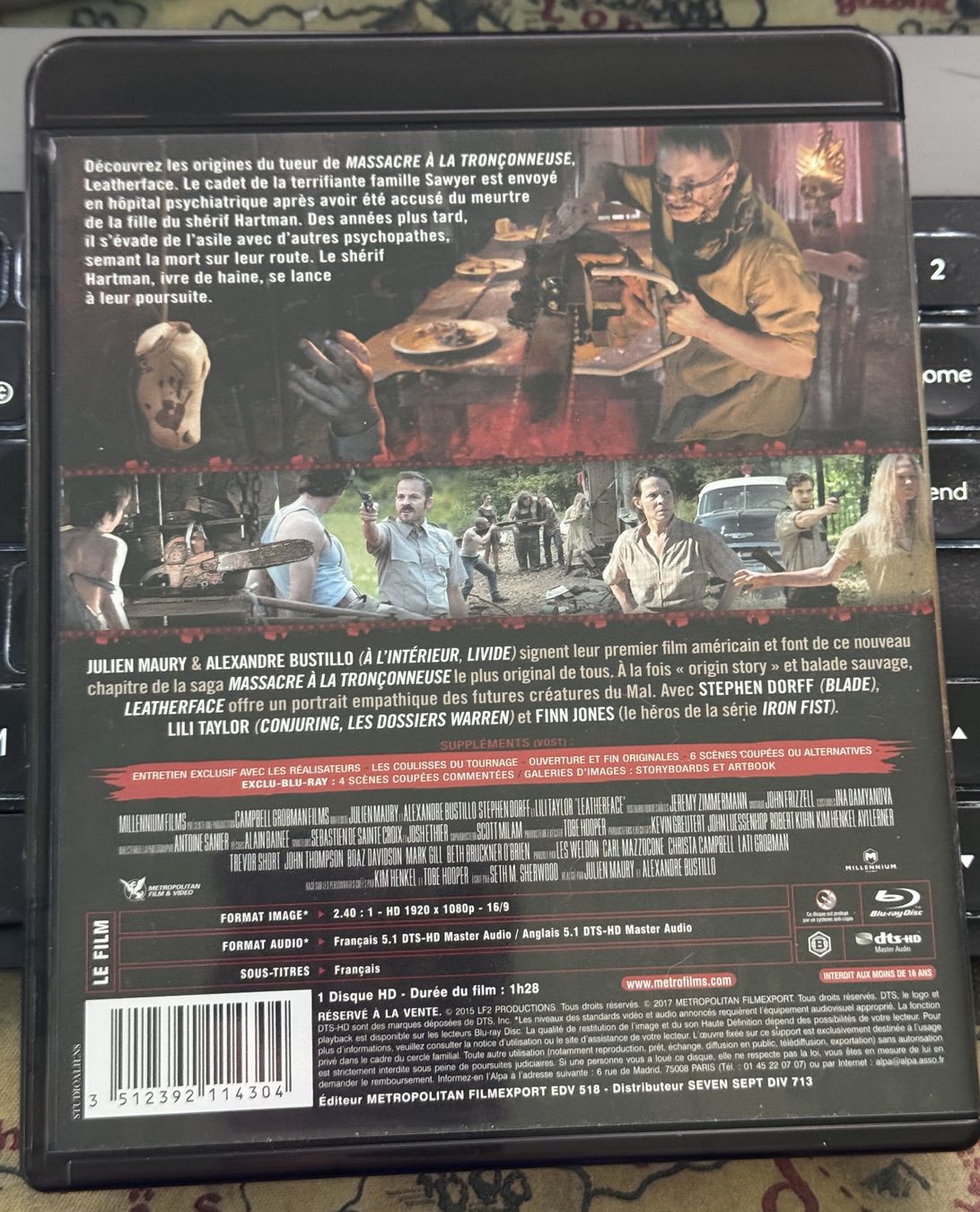 Tous les DVDs: 🎬Leatherface (2017) - Blu-ray – D'occasion à Semsales par __Florian__ 2