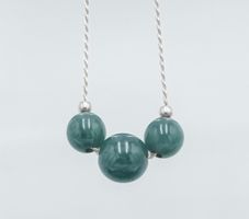Silberkette mit Jade