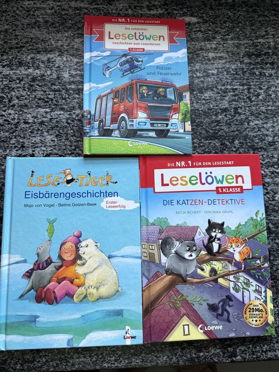 Livres: Erstlese Bücher, Leselöwe, Lesetiger – D'occasion à Kappelen par nicole.vaucher
