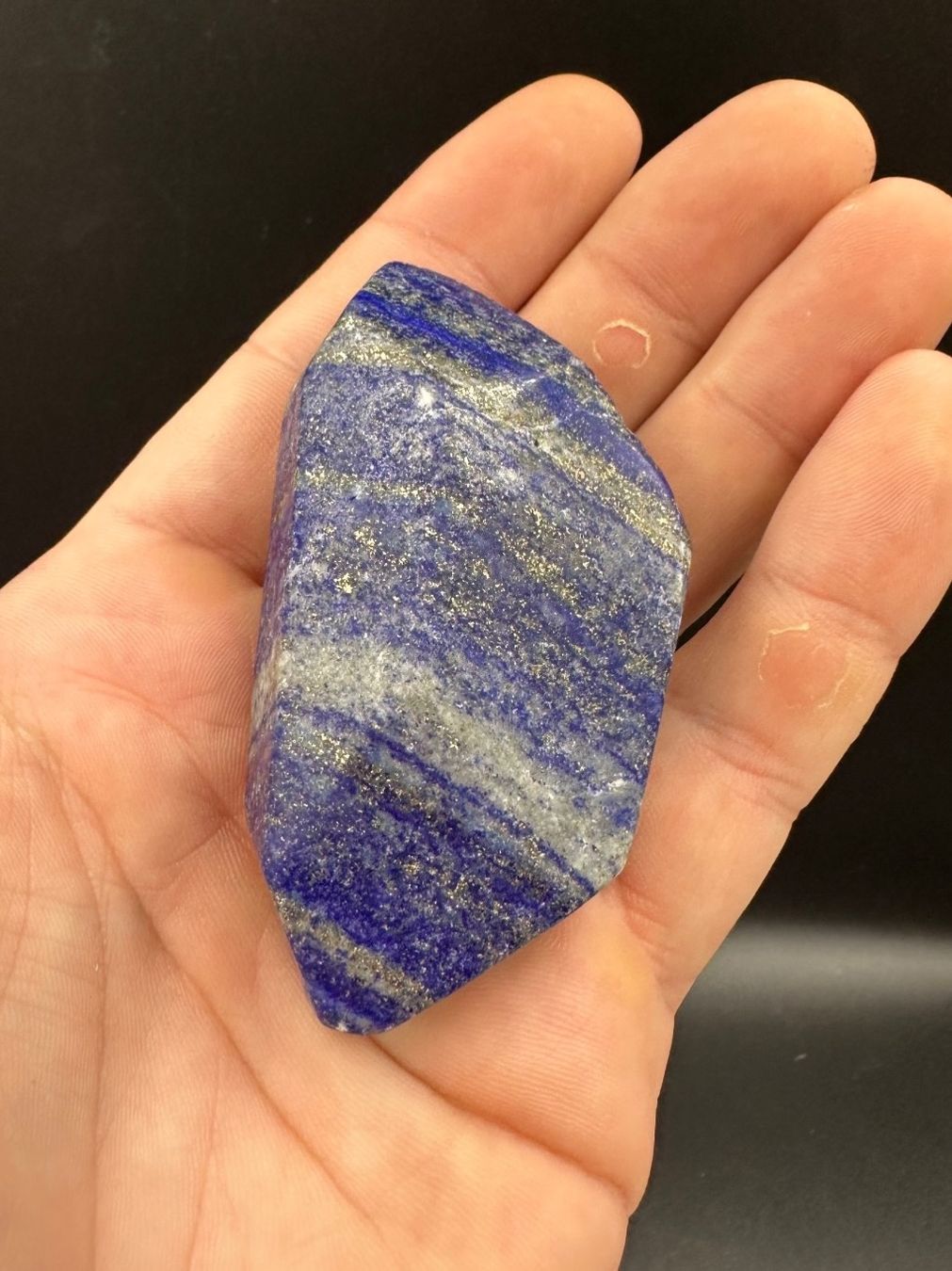 Minerali & Pietre curative: Lapislazuli Freiform, Handschmeichler Heilstein – Nuovo e nell'imballaggio originale da Männedorf venduto da Handschmeichler 3