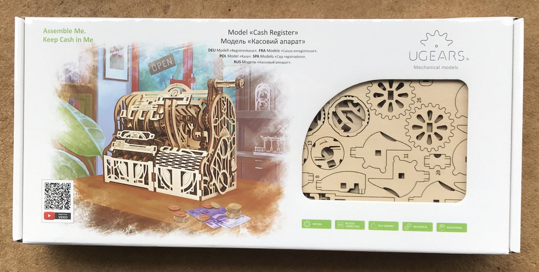 Ugears Kit di modellismo & Modellini statici: UGEARS MODEL CASH REGISTER NEU & ORIGINALVERPACKT – Nuovo e nell'imballaggio originale da Ostermundigen venduto da wini63