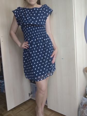 H&M Polka Dot Dress, Size S, Perfect for Summer!☀️