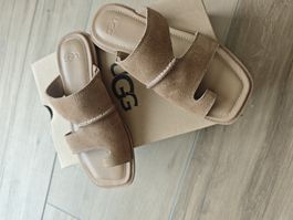 UGG Sandals Suede Beige Size 38.5