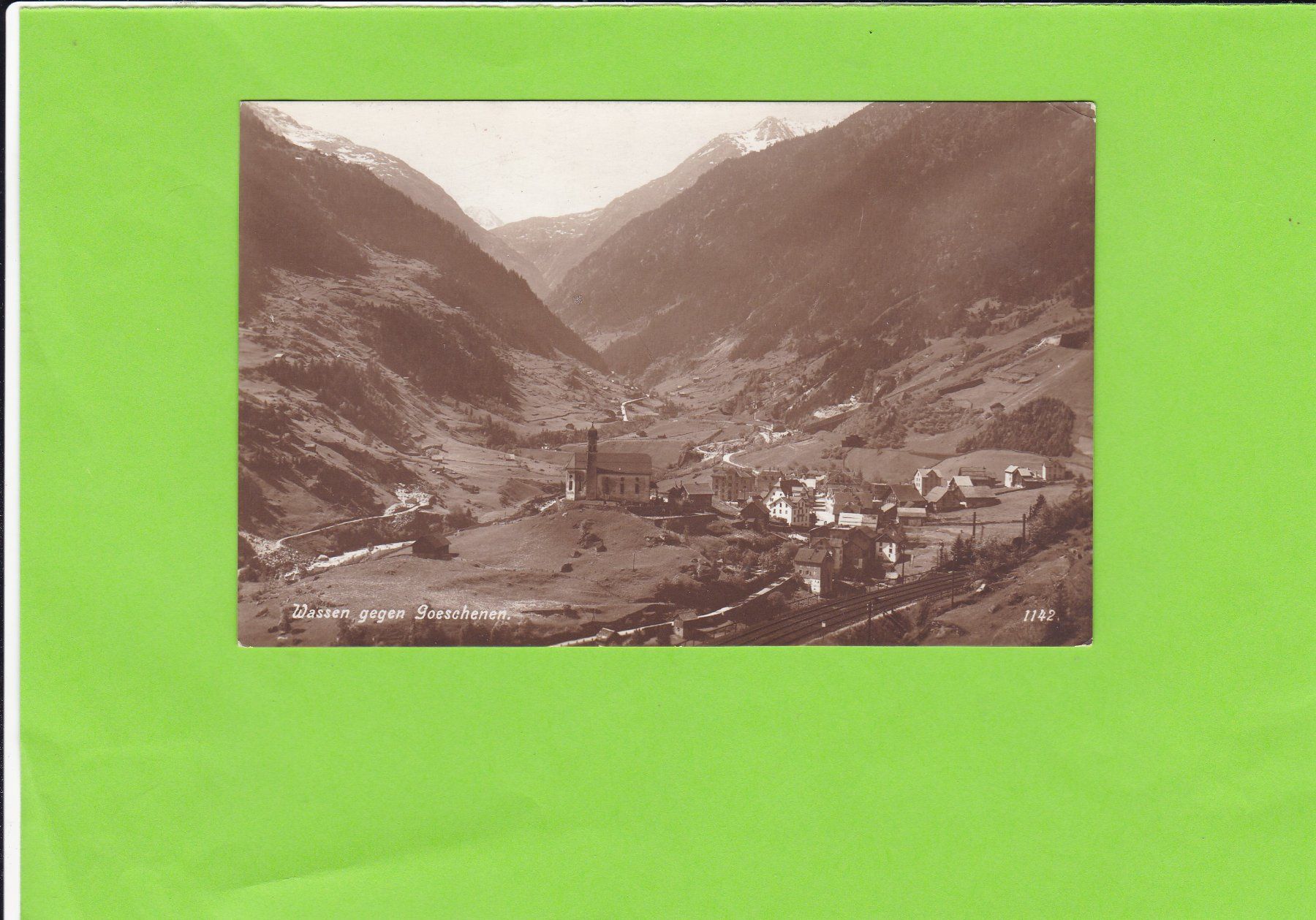 Cartoline postali: Wassen gegen Göschenen – Usato da St. Peterzell venduto da neckertal