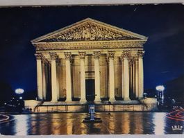 Alte Postkarte Paris La Madeleine illuminée 1979