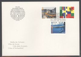 2012, FDC, Sondermarken Städte der Schweiz (Nr. 1435–1437)